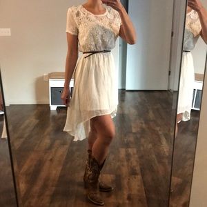 Cream Lace Dress
